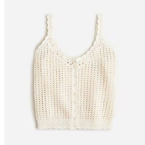 Crochet Button-up Sweater Tank